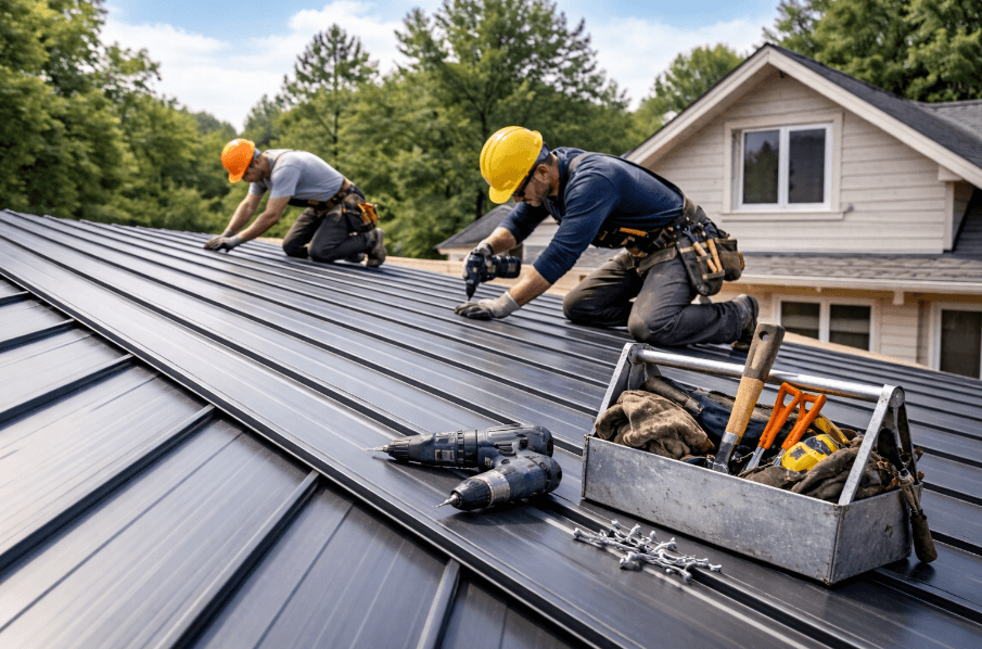The Process of Installing a Standing Seam Metal Roof